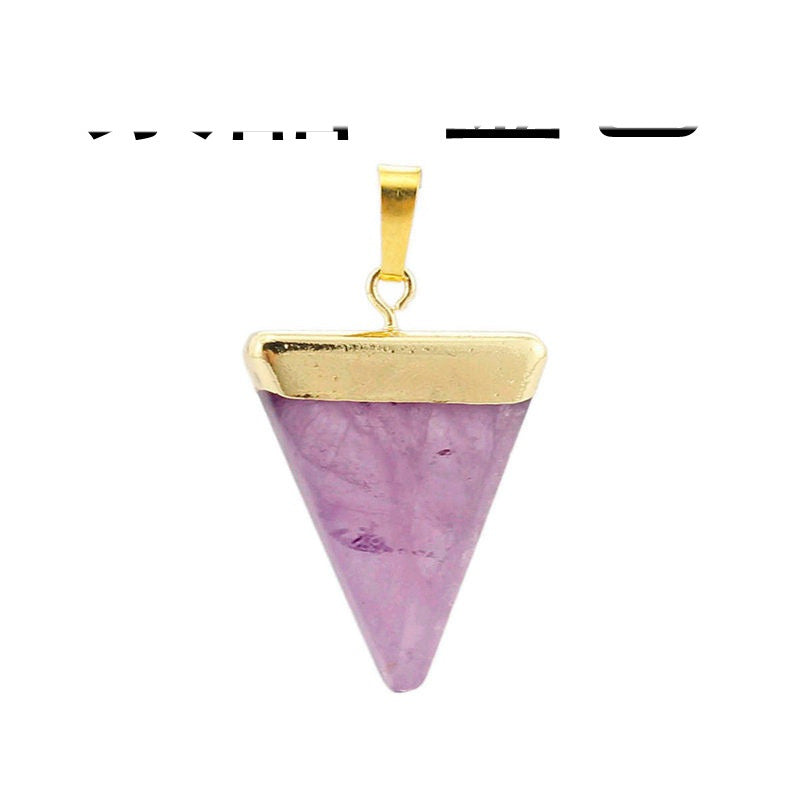 Simple Creative Triangle Crystal Pendant