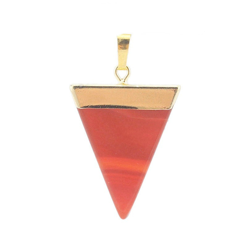 Simple Creative Triangle Crystal Pendant