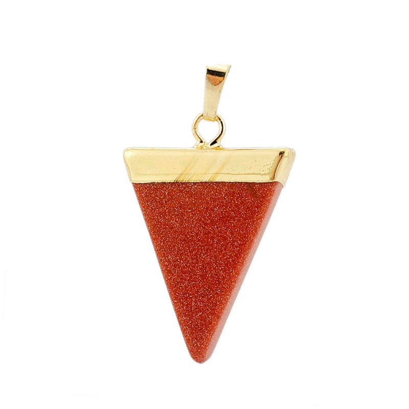 Simple Creative Triangle Crystal Pendant