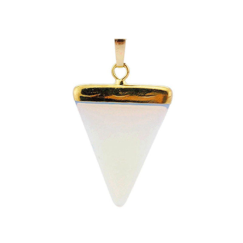 Simple Creative Triangle Crystal Pendant