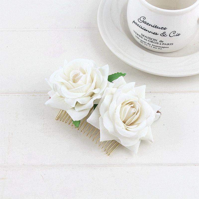 Flannel Rose Hair Comb Headdress Hair Comb Hair Accessories