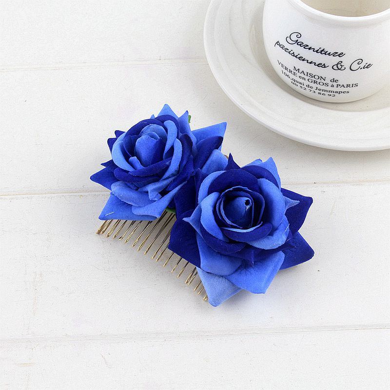 Flannel Rose Hair Comb Headdress Hair Comb Hair Accessories