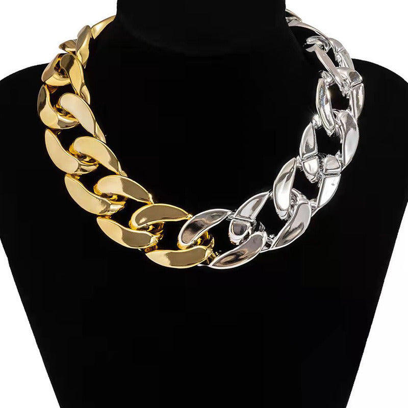 Trendy Punk Thick Chain Necklace Hip Hop