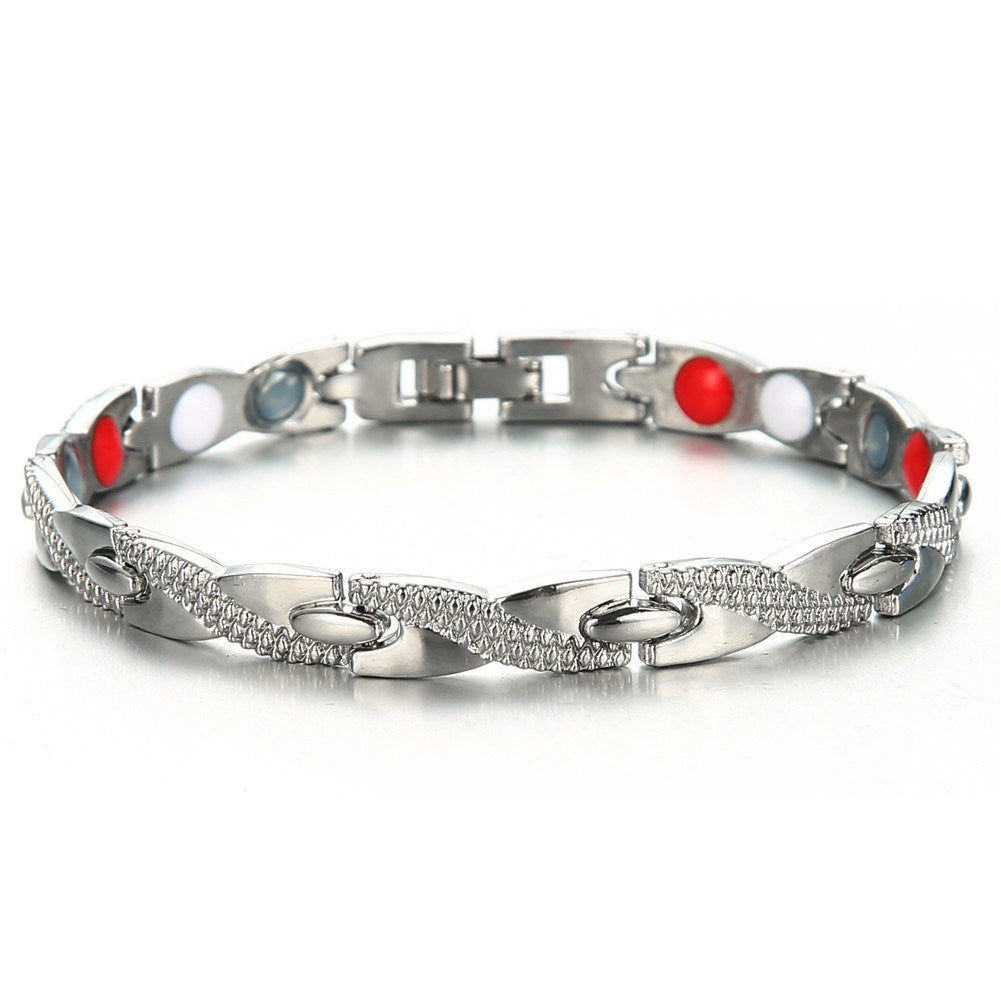 Dragon Pattern Magnet Negative Ion Germanium Element Health Bracelet