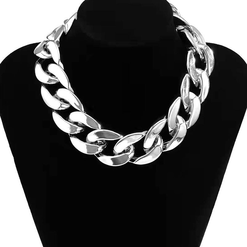 Trendy Punk Thick Chain Necklace Hip Hop