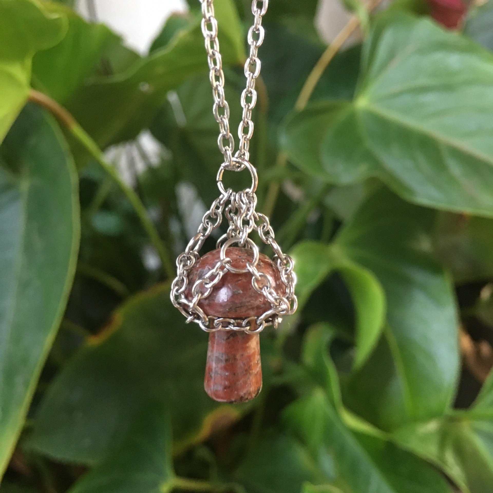 Creative Cute Little Mushroom Pendant Necklace