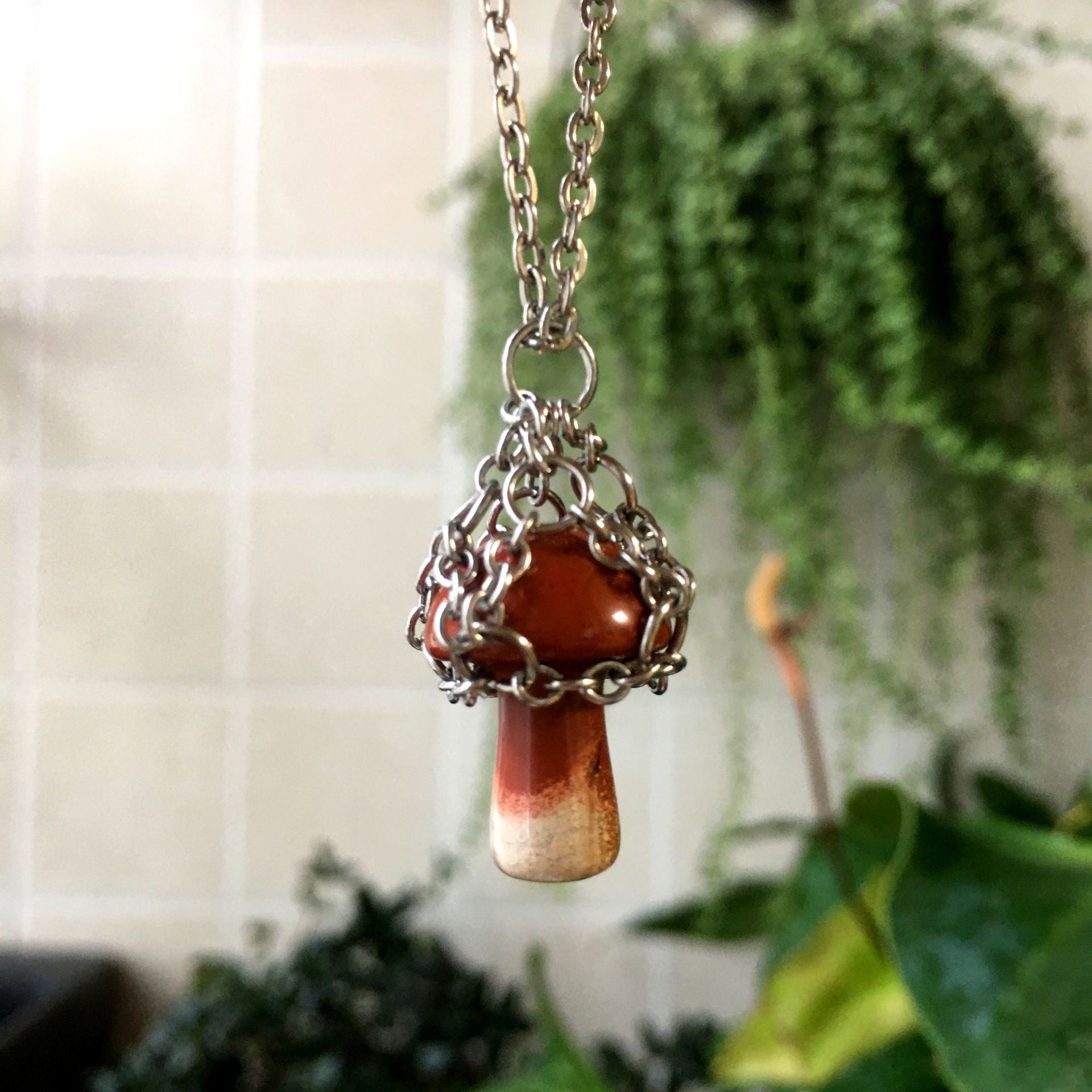 Creative Cute Little Mushroom Pendant Necklace