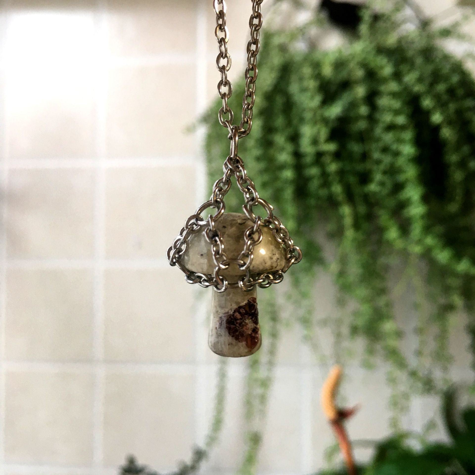 Creative Cute Little Mushroom Pendant Necklace