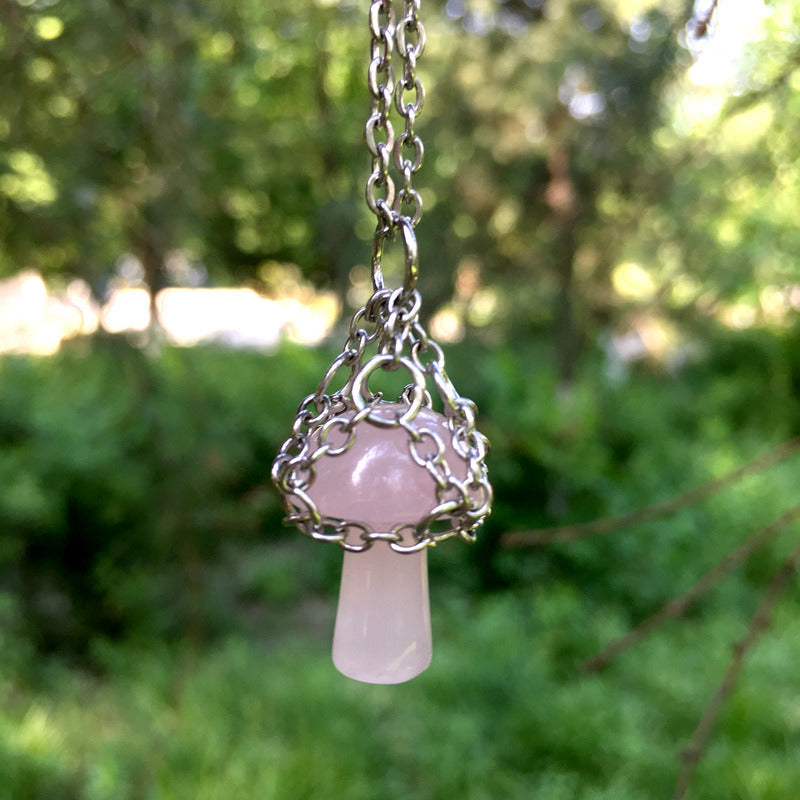 Creative Cute Little Mushroom Pendant Necklace