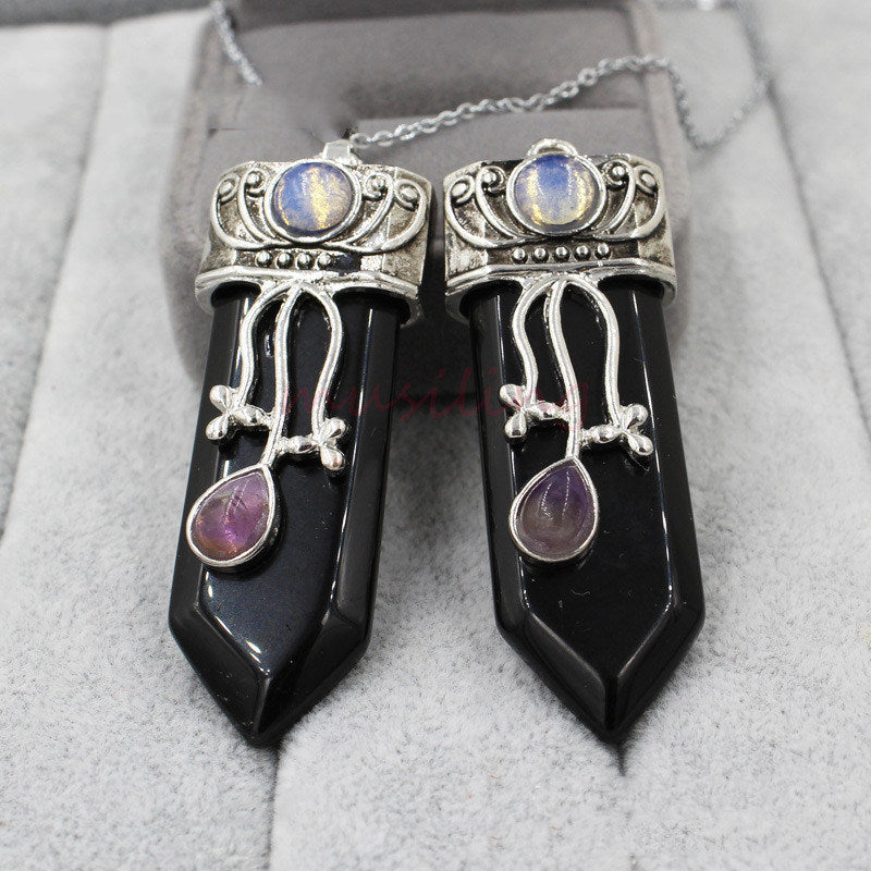 Crystal Sword Solid Color Pendant