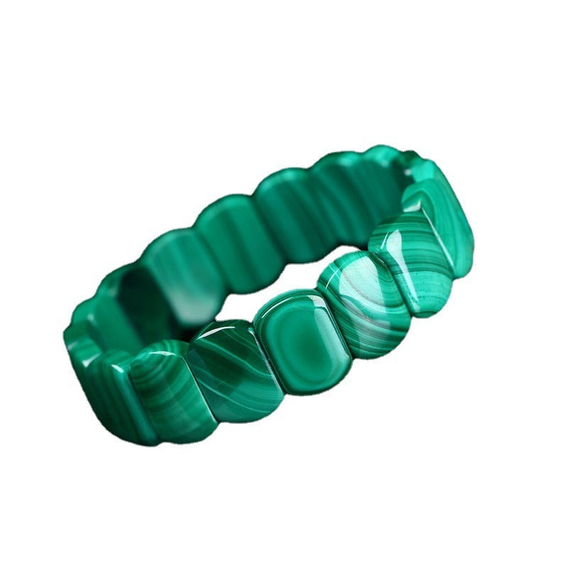 Malachite Bracelet Small Women's Clear Texture