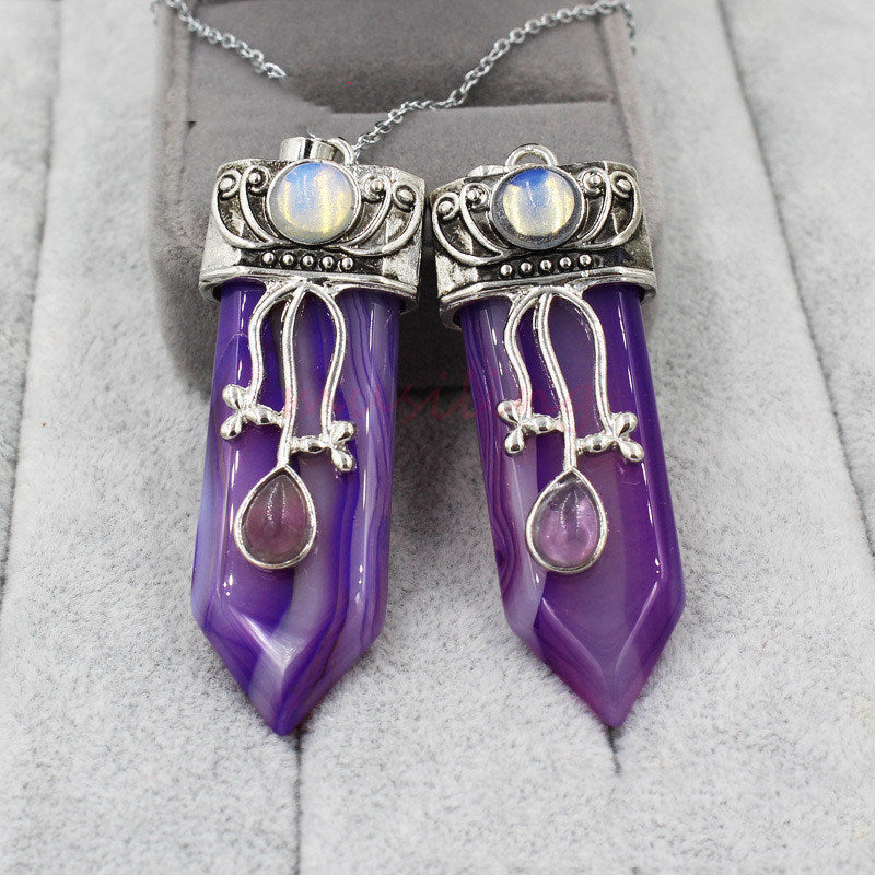 Crystal Sword Solid Color Pendant