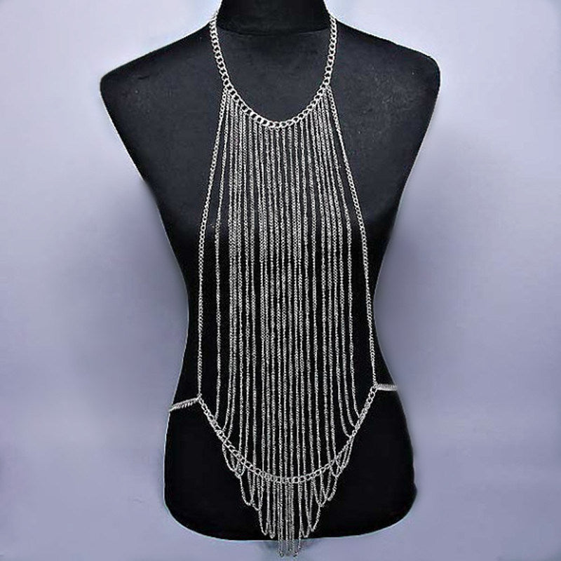 European And American Fashion Popular Body Ornament Tassel Body Chains