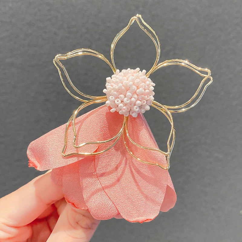 Super Fairy Hollow Flower Metal Hair Clip