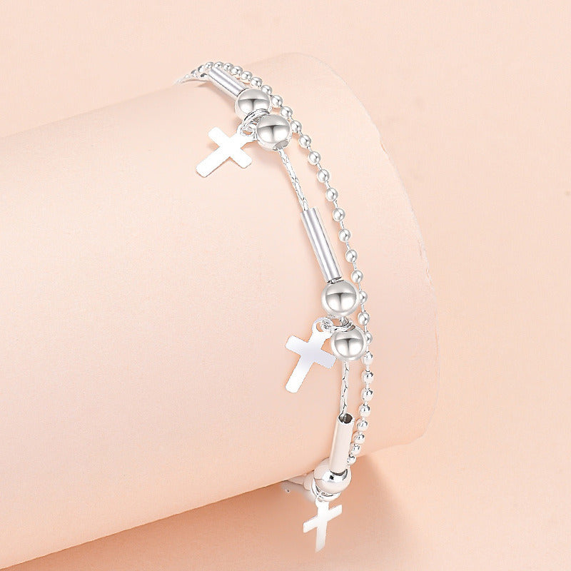 Women's Fashion Silver Plated Geometric Bracelet