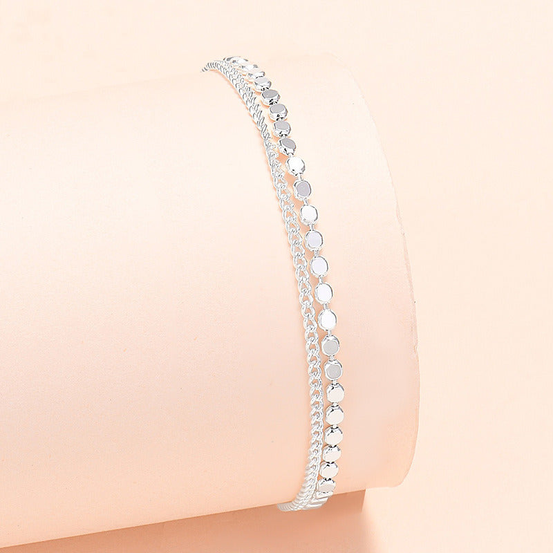 Women's Fashion Silver Plated Geometric Bracelet