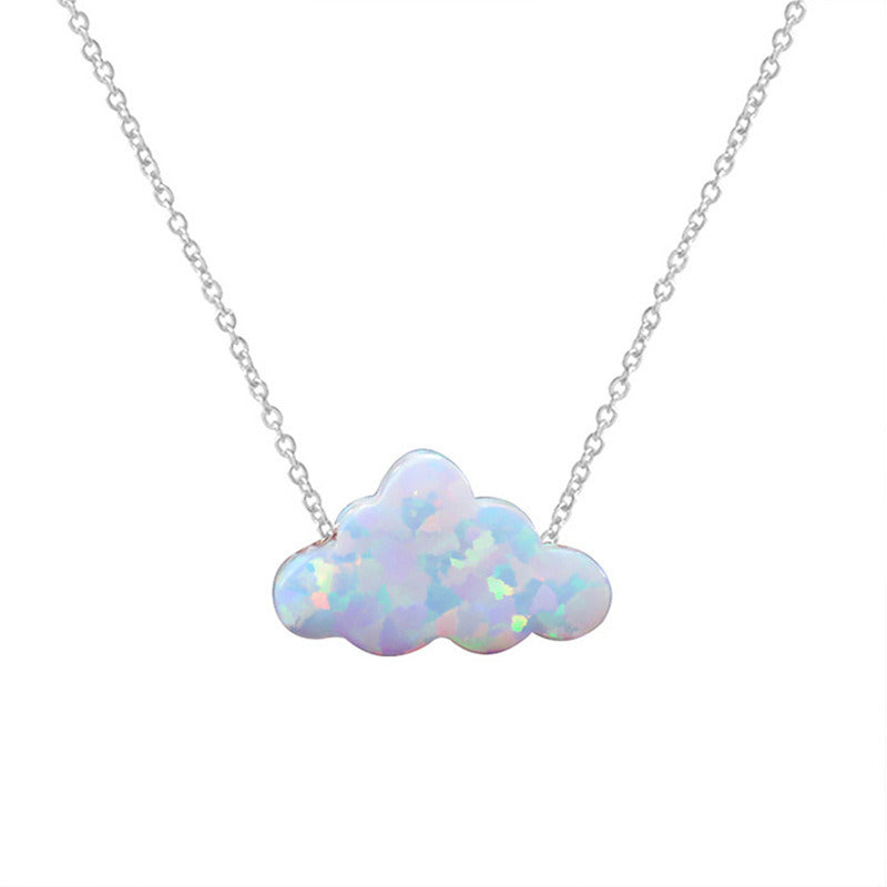 Women's Fashion Colorful Clouds Necklace Pendant