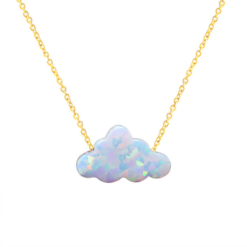 Women's Fashion Colorful Clouds Necklace Pendant