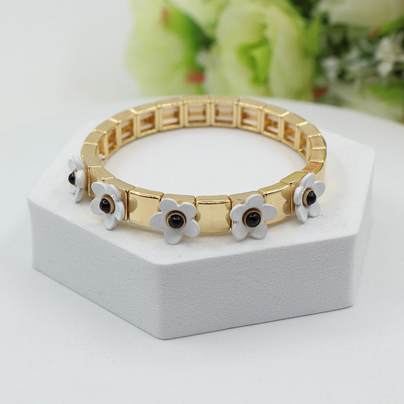 Alloy Enamel Bracelet Boho Kids Stretch