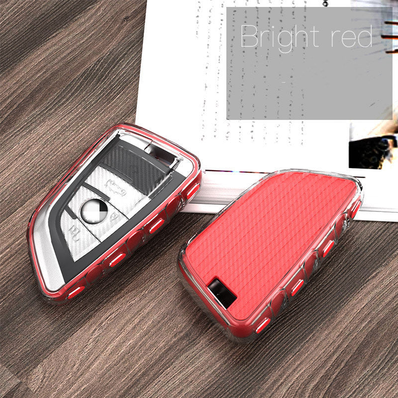 All-Inclusive Carbon Fiber Soft Car Key Cover