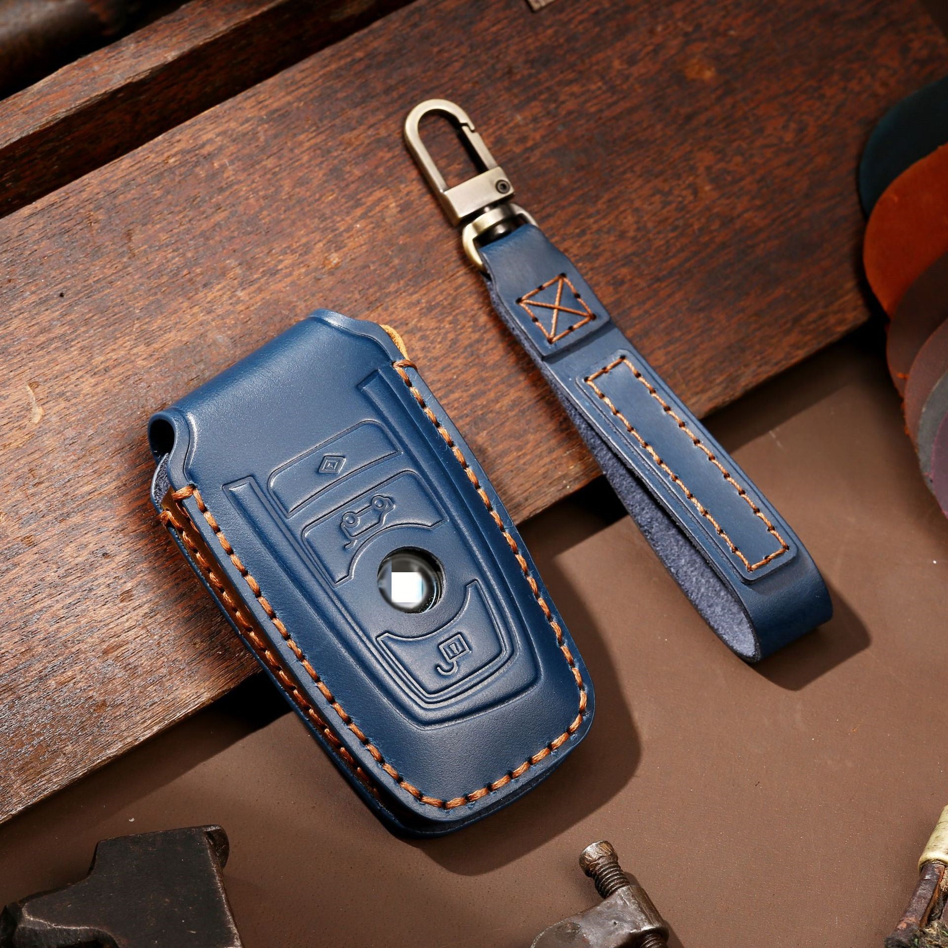 High-end Pure Handmade Genuine Leather Car Key Cover