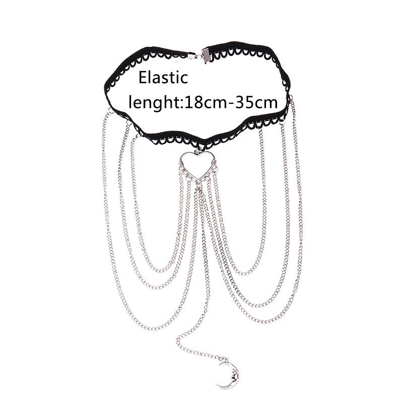 Casual Beach Love Moon Leg Ring Body Chain