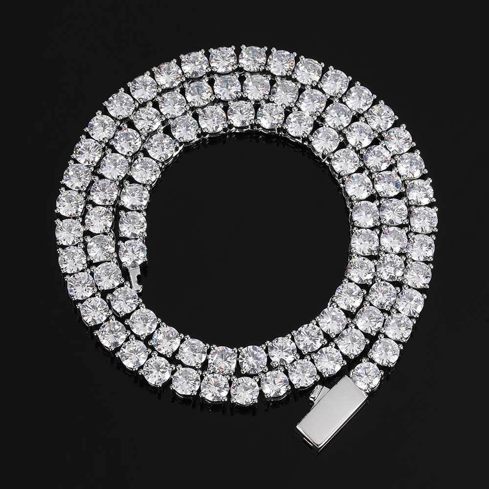 European And American Tide Brand Spring Buckle Zircon Necklace