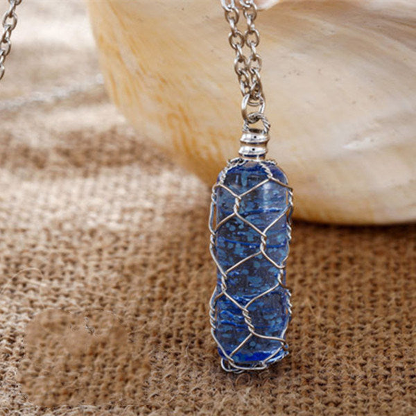 925 Sterling Silver Plated Luminous Pendant Necklace