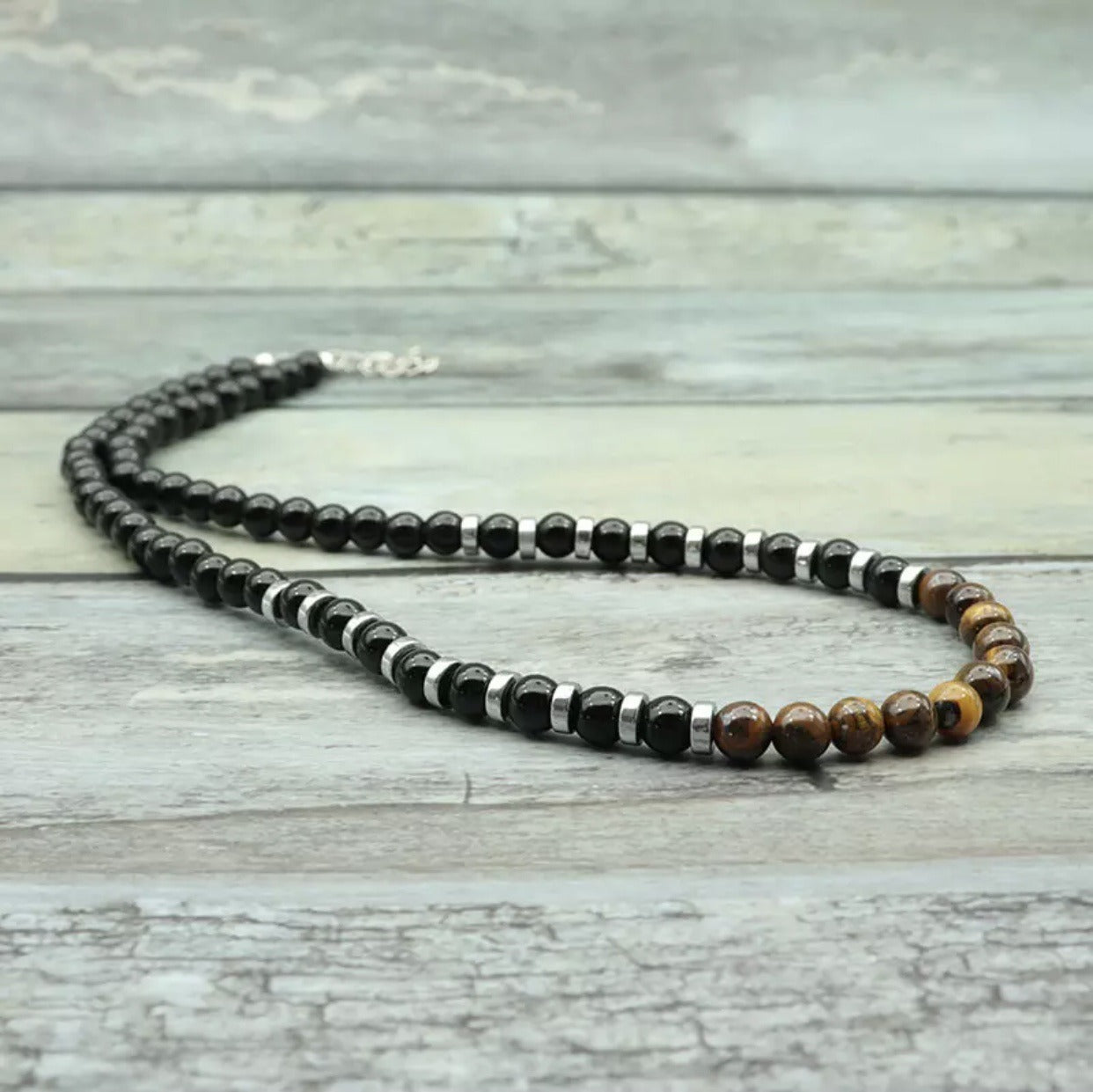 Men's Beaded Tribal Necklace Coir Surf