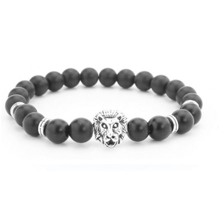 Men's Fashion Volcanic Stone Bead Bracelet