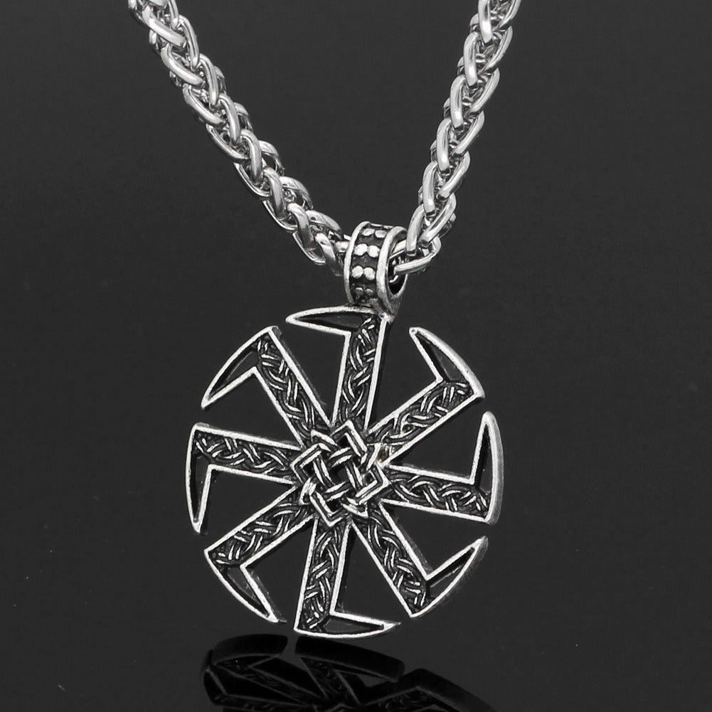 Stainless Steel Chain Slavic Vintage Men's Pendant Necklace