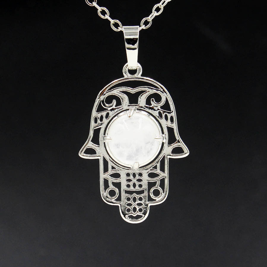 Crystal Buddha Palm Pendant Retro Europe And America