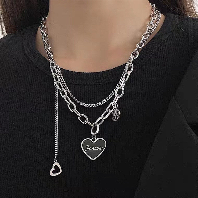 Light Luxury Pearl Love Necklace High-end Sense Niche