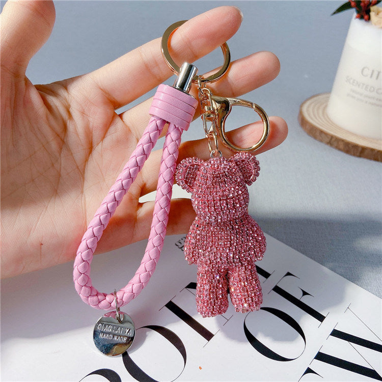 Creative Diamond Cartoon Bear Keychain