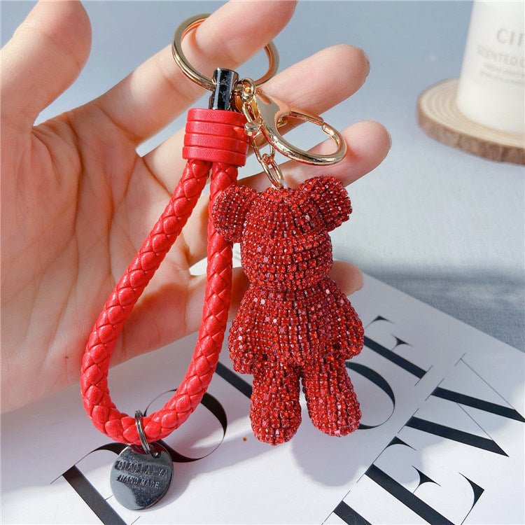 Creative Diamond Cartoon Bear Keychain