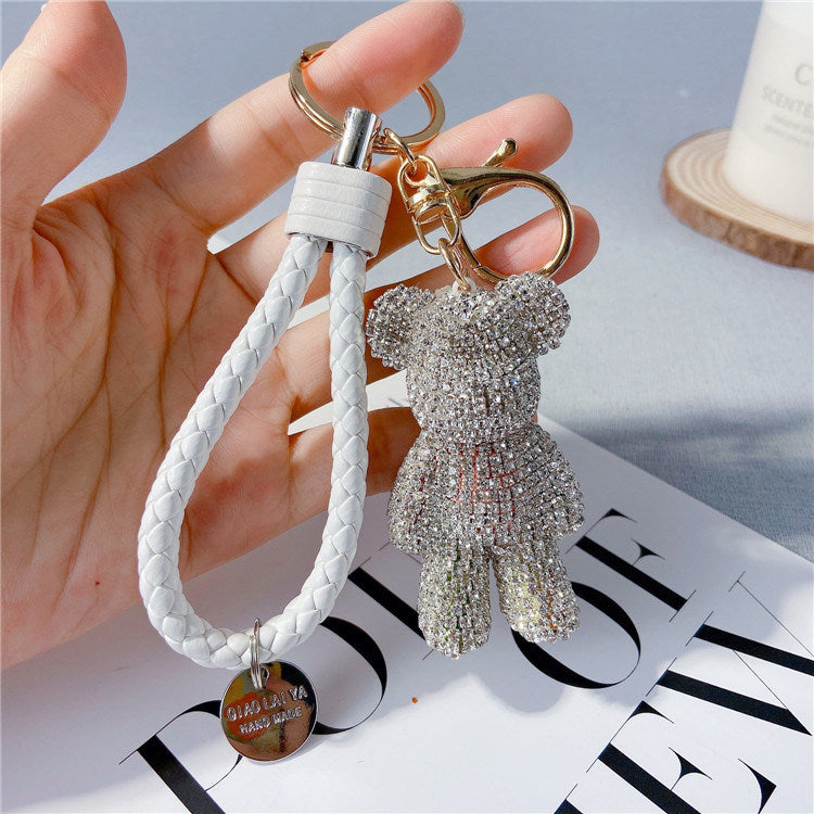 Creative Diamond Cartoon Bear Keychain