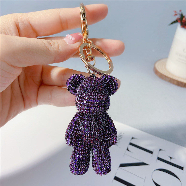 Creative Diamond Cartoon Bear Keychain