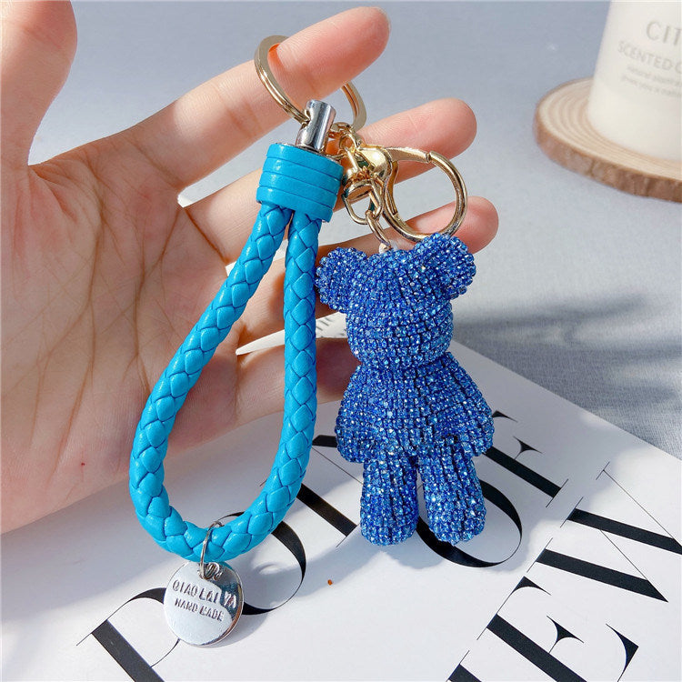 Creative Diamond Cartoon Bear Keychain