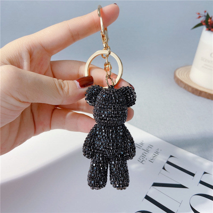 Creative Diamond Cartoon Bear Keychain