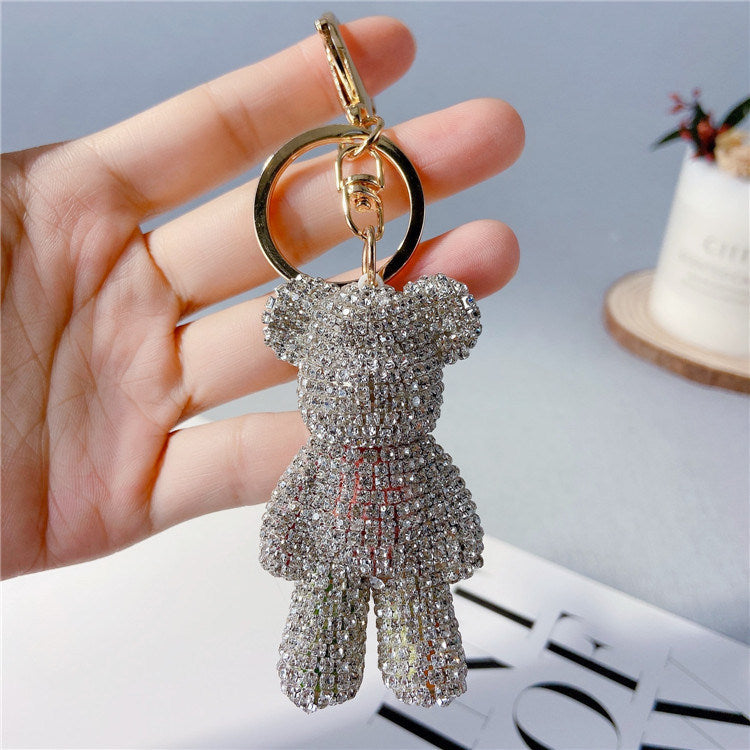 Creative Diamond Cartoon Bear Keychain