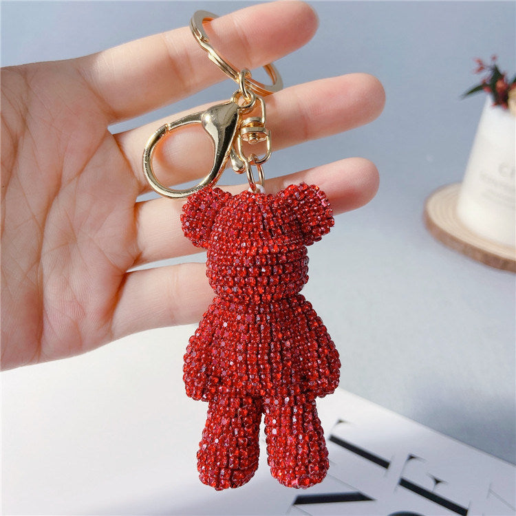 Creative Diamond Cartoon Bear Keychain