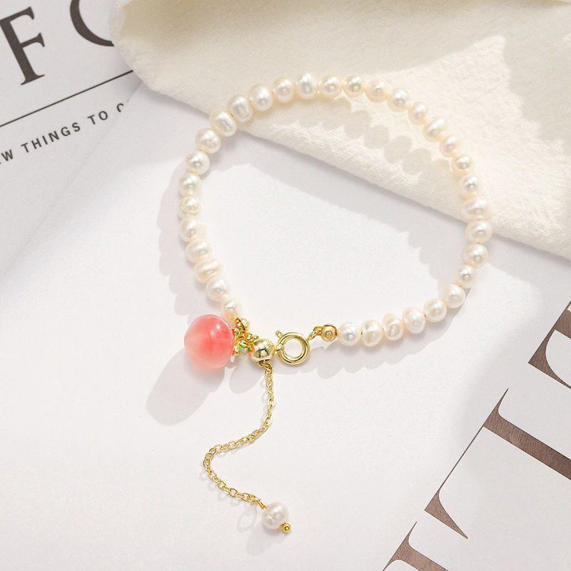 Women's Natural Hetian Design Blessing Character Bracelet