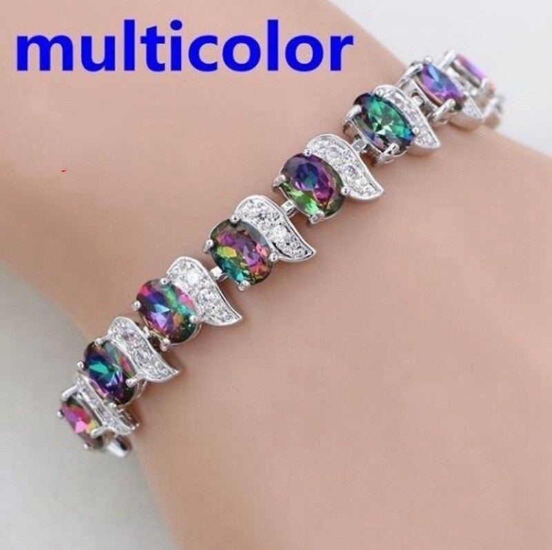 Zircon Seven-color European And American Bracelet Ten Colors For Women