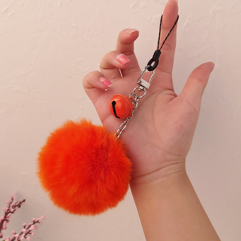 Credit Card Puller With Plush Pompom Wristlet Keychain