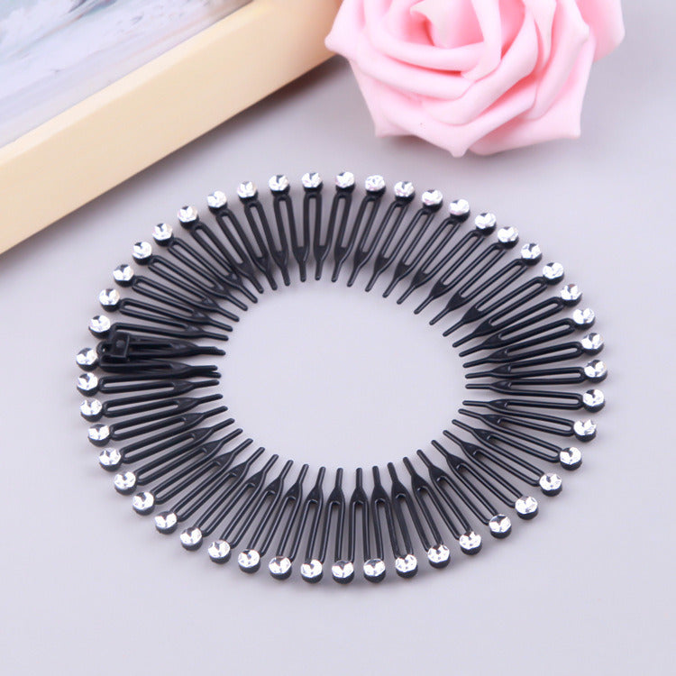 Cute Rice Noodle Spring Comb Wig Inserting Accessories