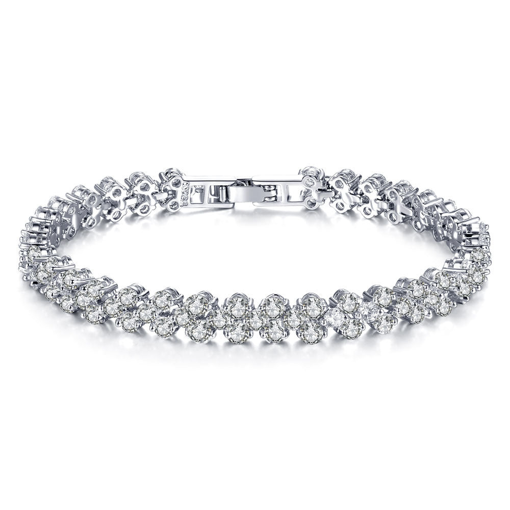 Korean-style Roman Austrian Crystal Bracelet