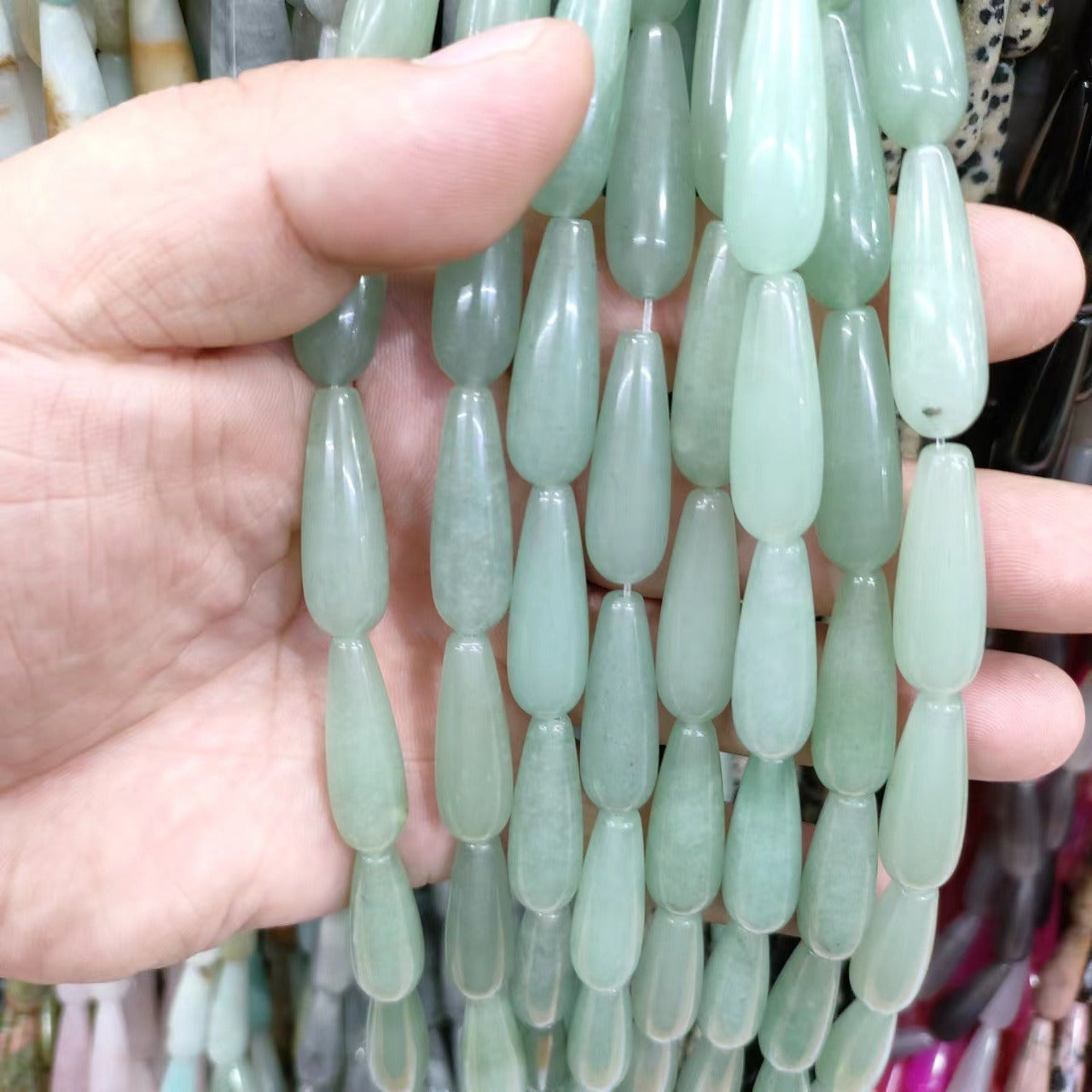 Natural Stone Water Drop Hosta Flower Diy Handmade Material