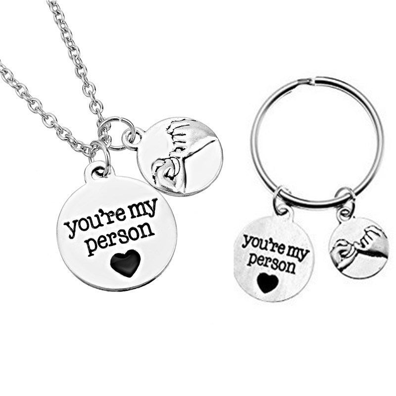 You Are My Person Good Friend Necklace Keychain Pendant