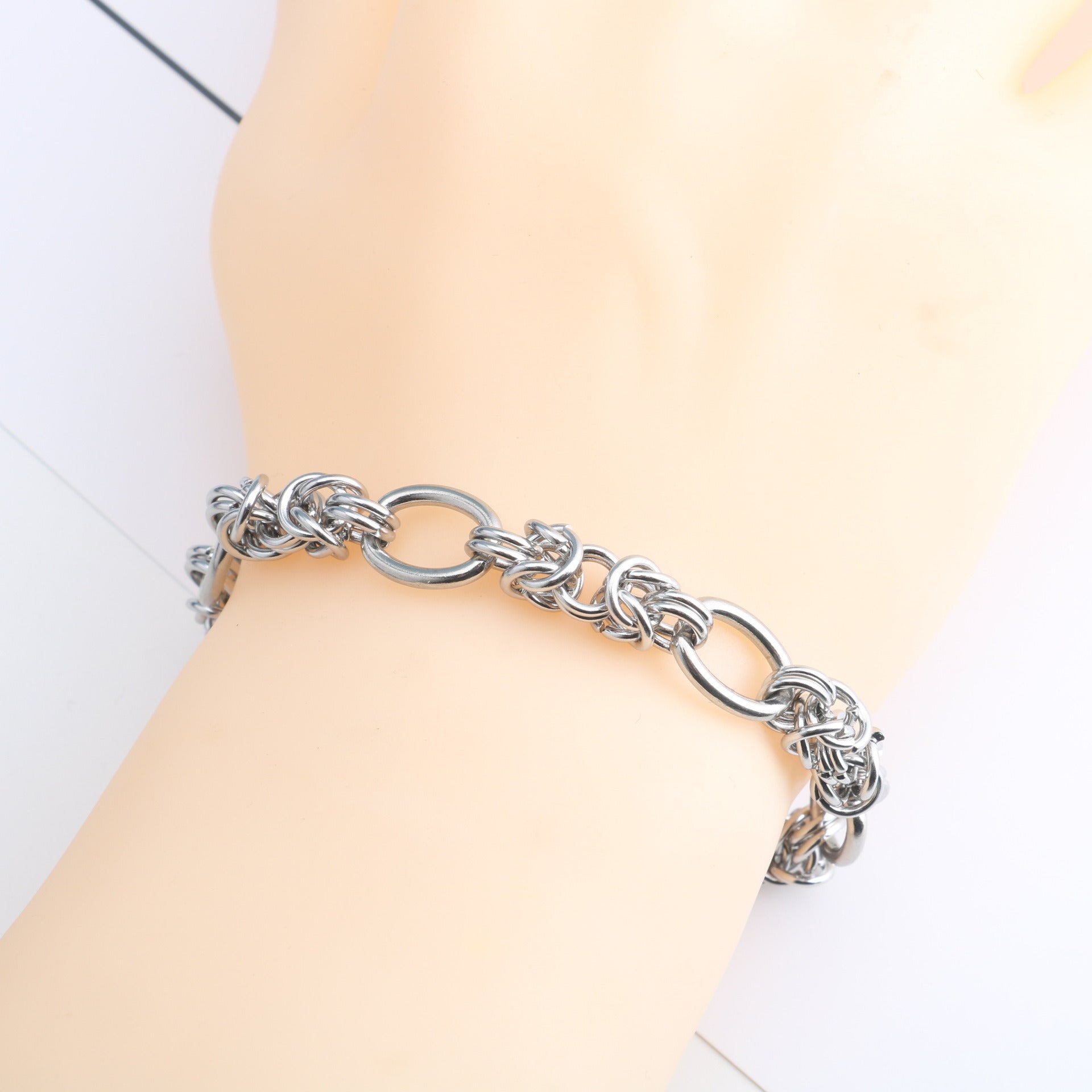 Stainless Steel Retro Thick Hand Woven Making Fancy