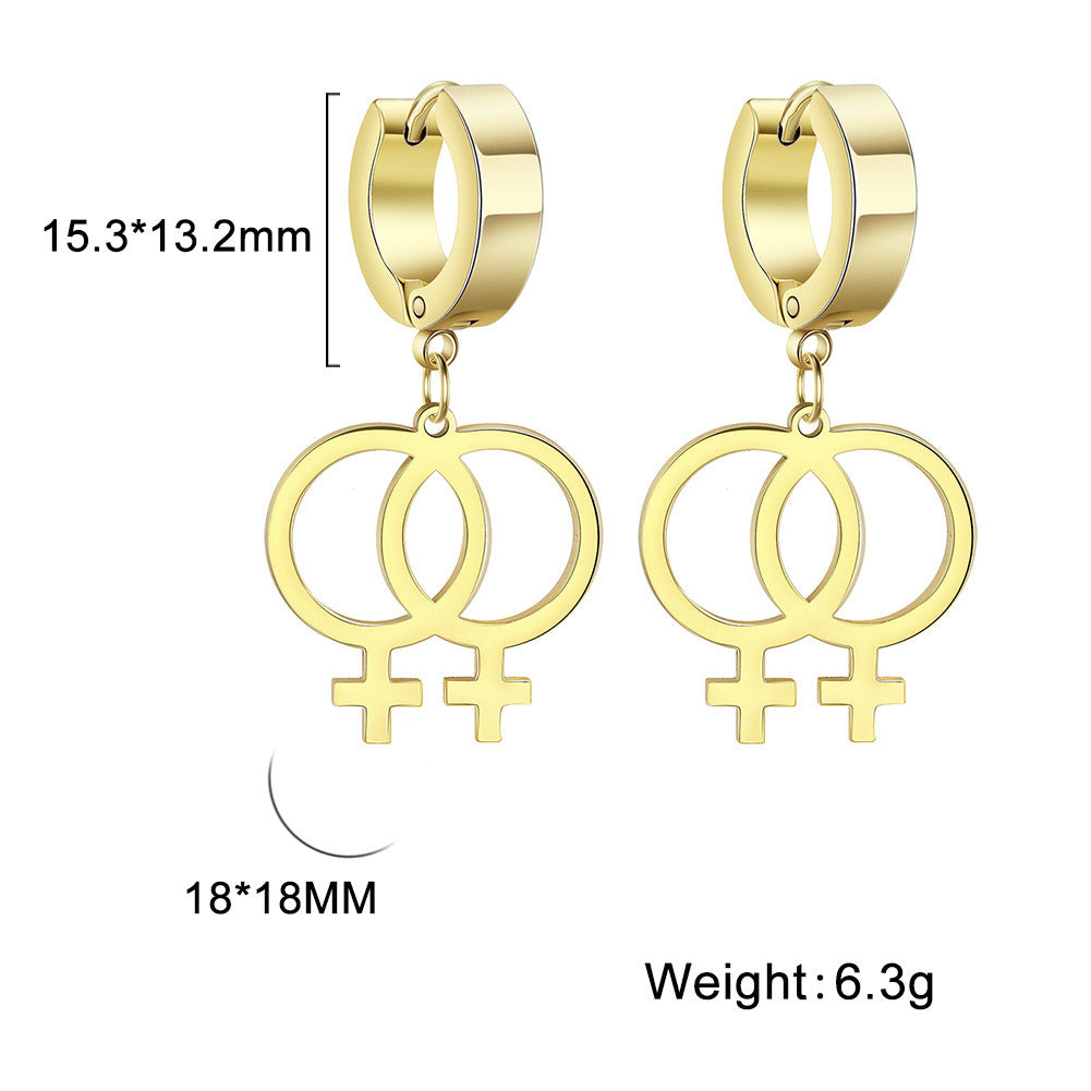 New Stainless Steel Women's Earrings